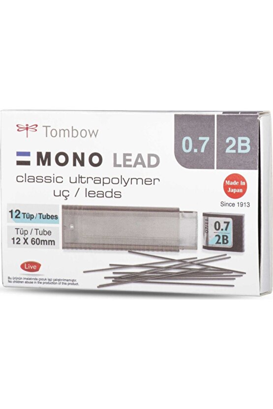 Mono Lead 0.7mm 2b Min (UÇ) 12li Kutu