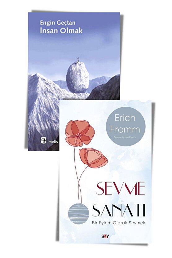 İnsan Olmak ve Sevme Sanatı Seti (2 Kitap) İnsan Olmak, Sevme Sanatı, Metis, Say, Erich Fromm