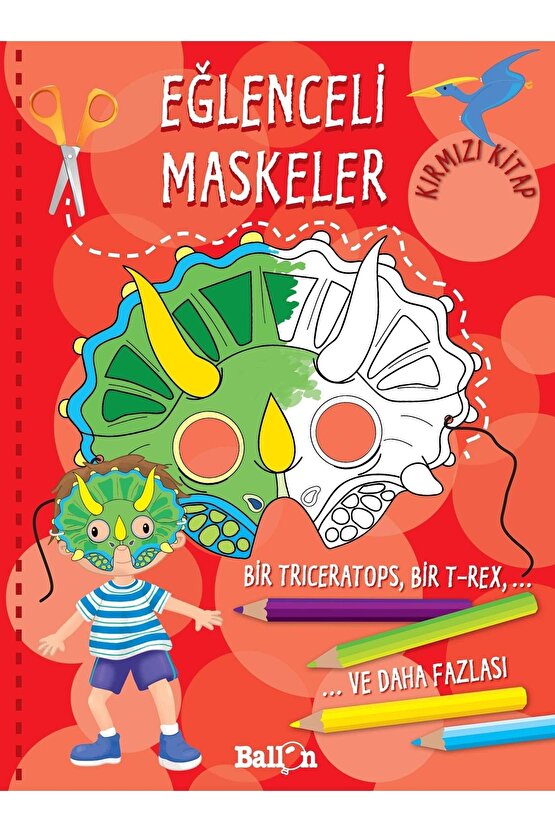 Eğlenceli Maskeler Kırmızı Ve Pembe Kitap Seti