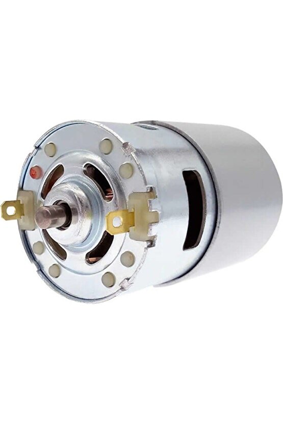 RS775 24V 3000 RPM Güçlü ve Dayanıklı Rulmanlı DC Motor | Hobi CNC, Matkap, Testere için