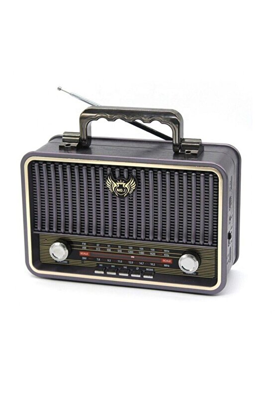 Md-1908bt Bluetootlu Nostaljik Radyo Ahşap Büyük Boy