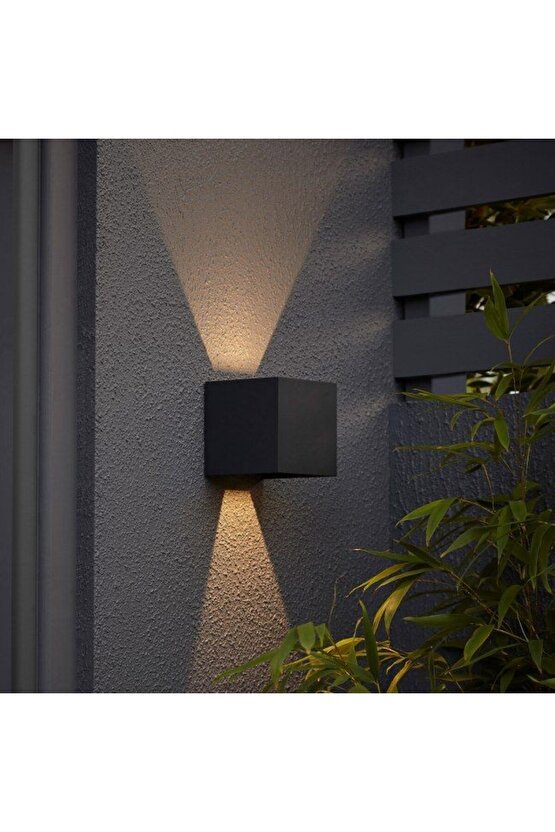 Işık Açısı Ayarlanabilir 10 Watt Dekoratif Led Aplik, Bahçe Duvar Armatürü, Villa, Bungalov Apliği
