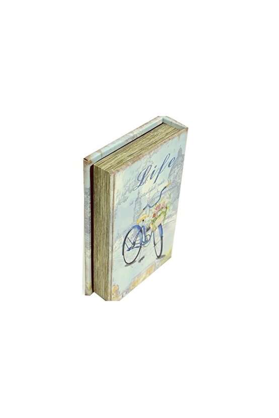 Kutu Kitap Aynalı Bisiklet Dekoratif Hediyelik
