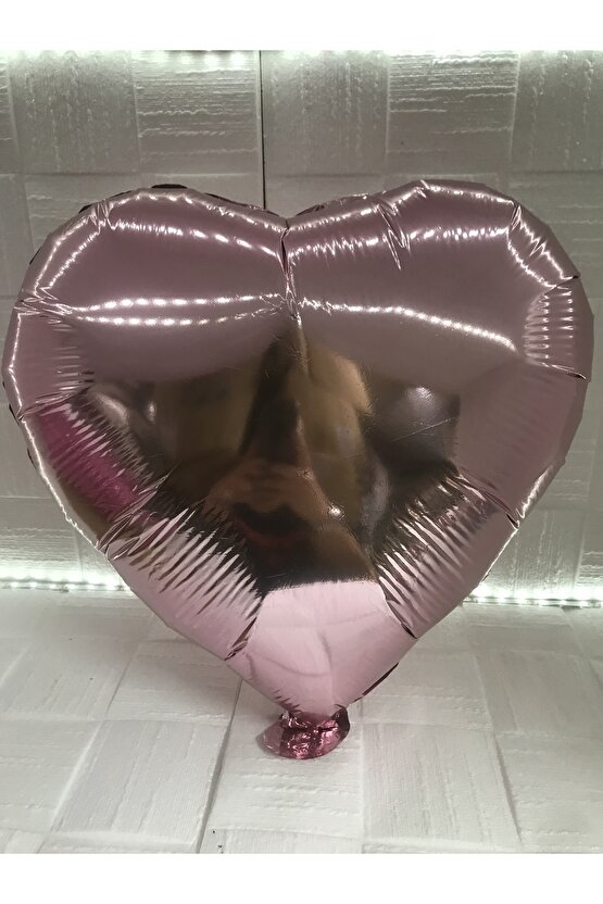 PEMBE Kalp Folyo Balon 18 İNÇ 45cm 1 adet