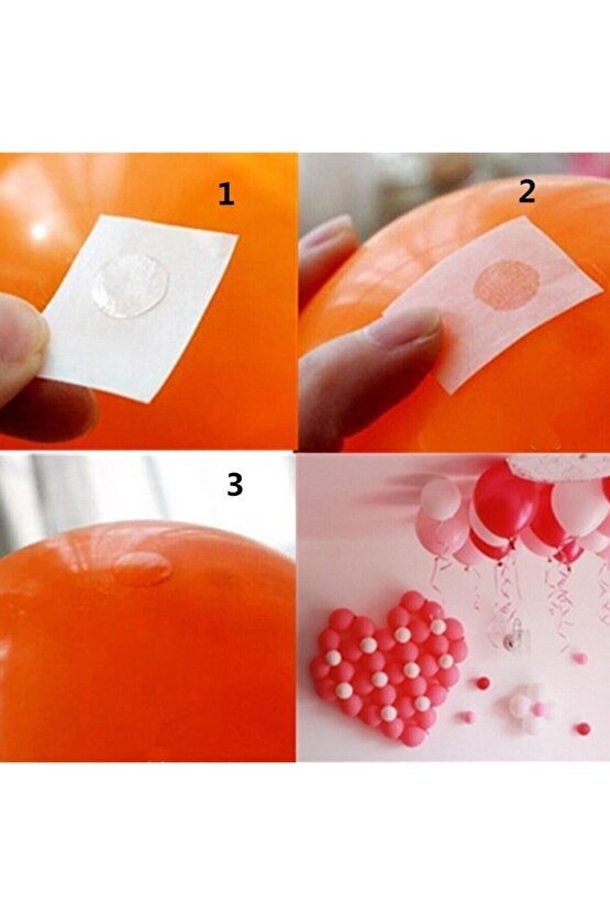 Balon Yapıştırma Aparatı Sticker Damla Modeli ( 1,2 Cm)
