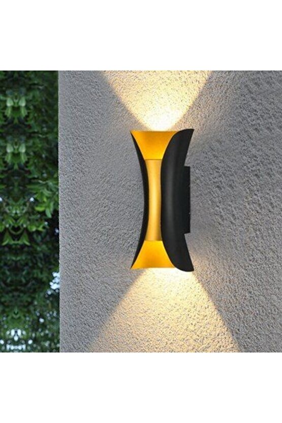 3000K Gün Işığı Ledli, 10 Watt Modern Tasarım Aplik, Bahçe, Balkon, Teras, Salon Apliği, Led Aplik