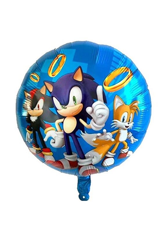 Tilki Sonic Boom Yıldız Balonlu Konsept Doğum Günü Parti Balon Set Sonic Boom Balon Set