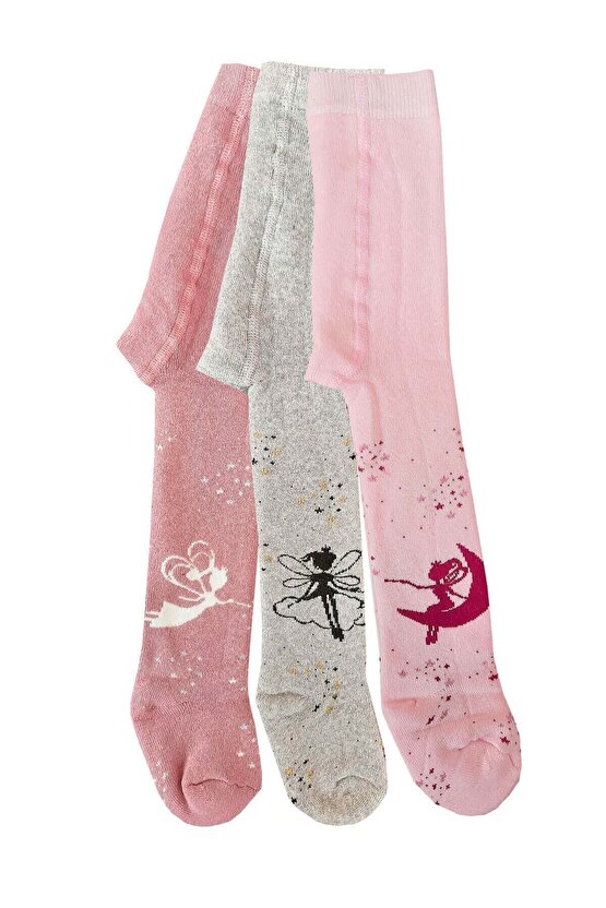 3lü Kız Bebekçocuk Havlu Külotlu Çorap Pamuklu Kışlık Kalın
