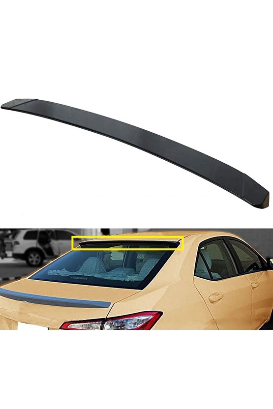 Toyota corolla cam üstü spoiler pianoblack boyalı 2014  2018