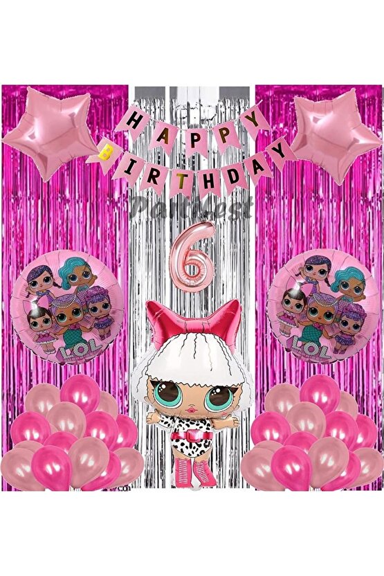 Diva Lol Surprise 6 Yaş Balon Seti Lol Bebek Balon Seti Lol Doğum Günü Parti Seti