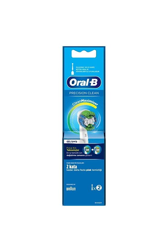 Oral-BDiş Fırçası Yedek Başlığı Precision Clean 2li