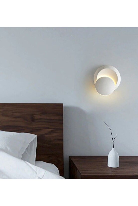 Elektrikle Çalışır, Alüminyum Kasa, Oynar Başlı Yatakbaşı Apliği, 6 Watt Günışı Modern Led Armatür