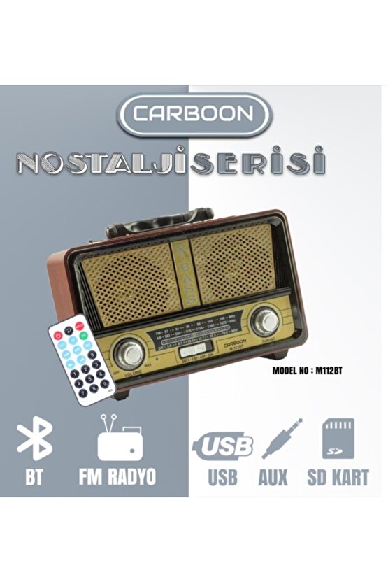 Meier M-112bt Şarjlı Nostaljik Bluetooth Fm Radyo Usbsdmp3 105013