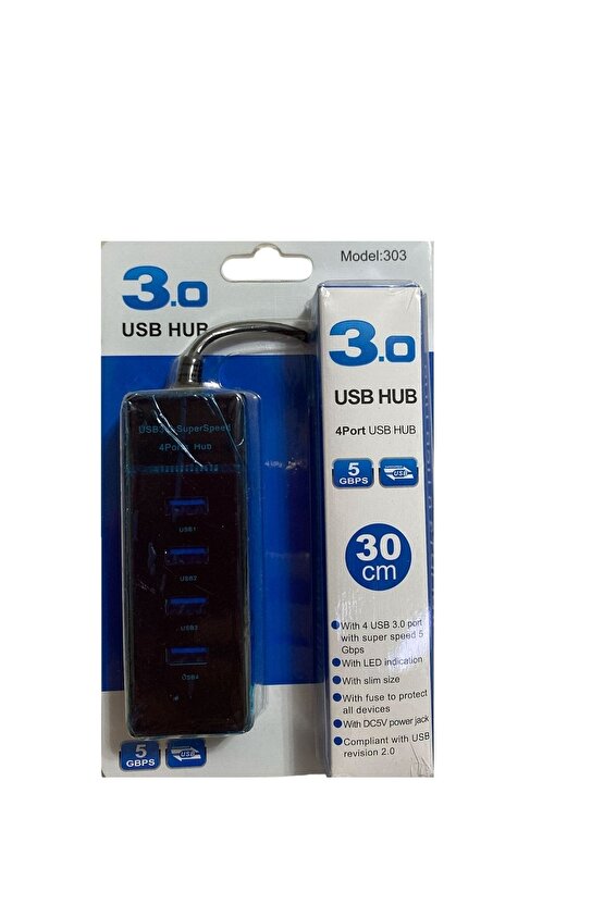 4 Port Usb 3.0 Hub Çoğaltıcı Çoklayıcı Çoklama