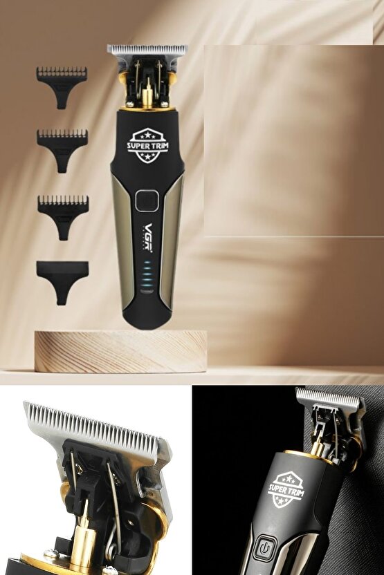 Paslanmaz Çelik T Jiletleriyle Sıfır Tıraş Imkanı Şarjı Dayanıklı Profesyonel Saç Sakal Tıraş Makine