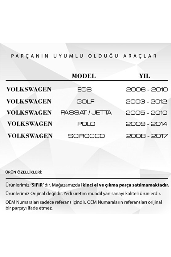 Vw Golf, Passat, Audi A1, A3 Için Yağ Filtresi Muhafaza Contası Uyumlu