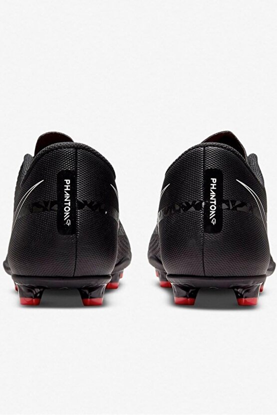 Phantom G. T. 2 Club F. G.  M. G. Unisex Soccer Shoes Siyah Kırmızı Krampon