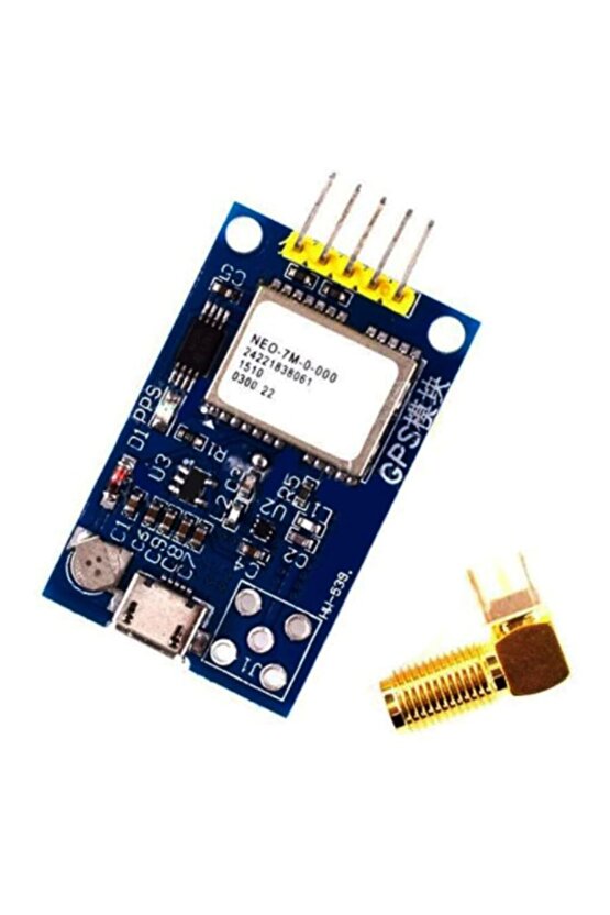 NEO-7M Çift Taraflı GPS Mini Modülü - HW-539, Arduino Shield Mini Gps Modül