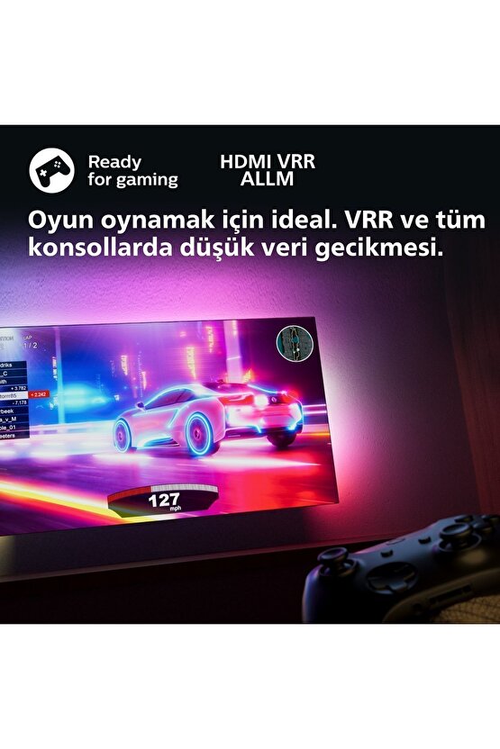 65PUS8108 65 165 Ekran Uydu Alıcılı 4K Ultra HD Smart Ambilight LED TV