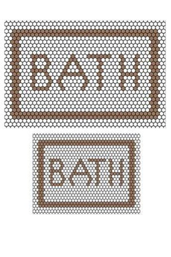 Bath Brown Kahverengi Yıkanabilir 2li Banyo Halısı