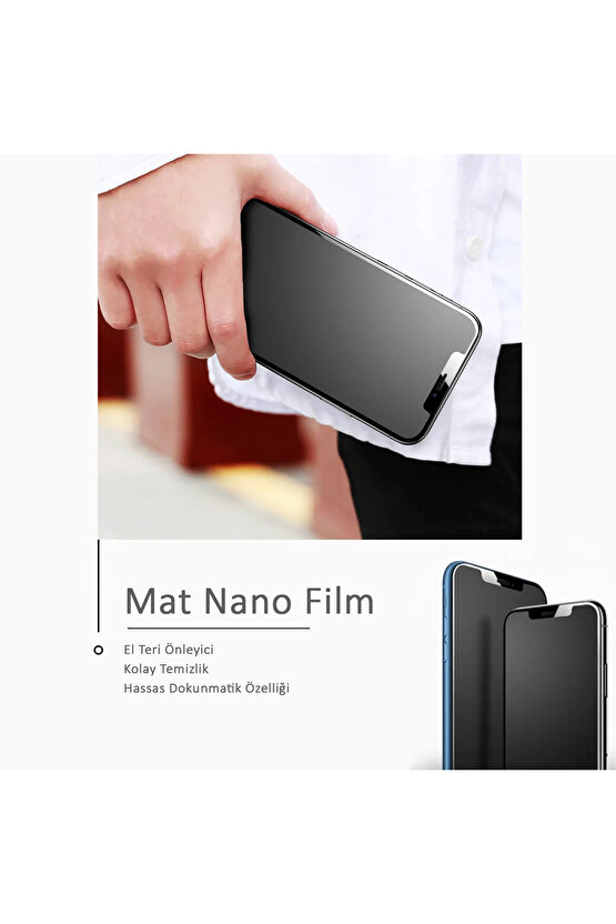 Huawei P20 Lite 128GB Mat Parmak İzi Bırakmayan Nano Ekran Koruyucu Film