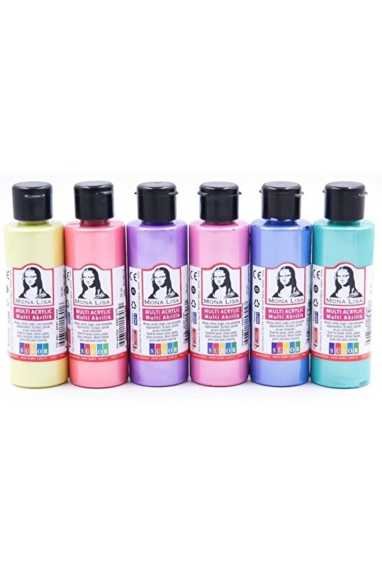 Mona Lisa 6x70ml Akrilik Boya - Metalik Set