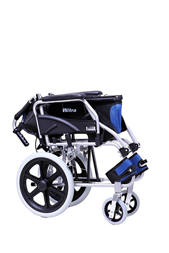 WİTRA Alüminyum Özellikli Ultra Hafif Refakatçı Frenli Tekerlekli Sandalye