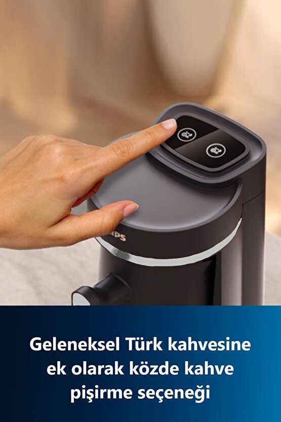 HDA15061 Yeni 5000 Serisi Türk Kahvesi Makinesi SiyahGümüş