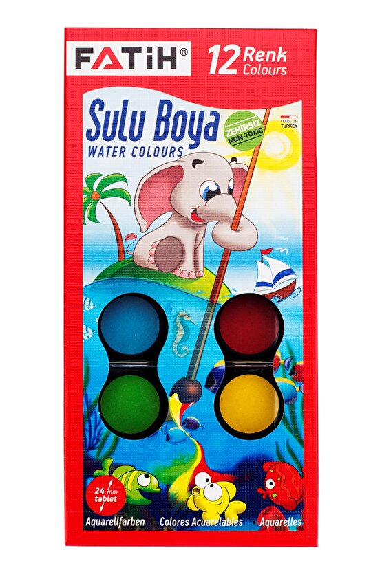 12 Renk Sulu Boya (S-12)