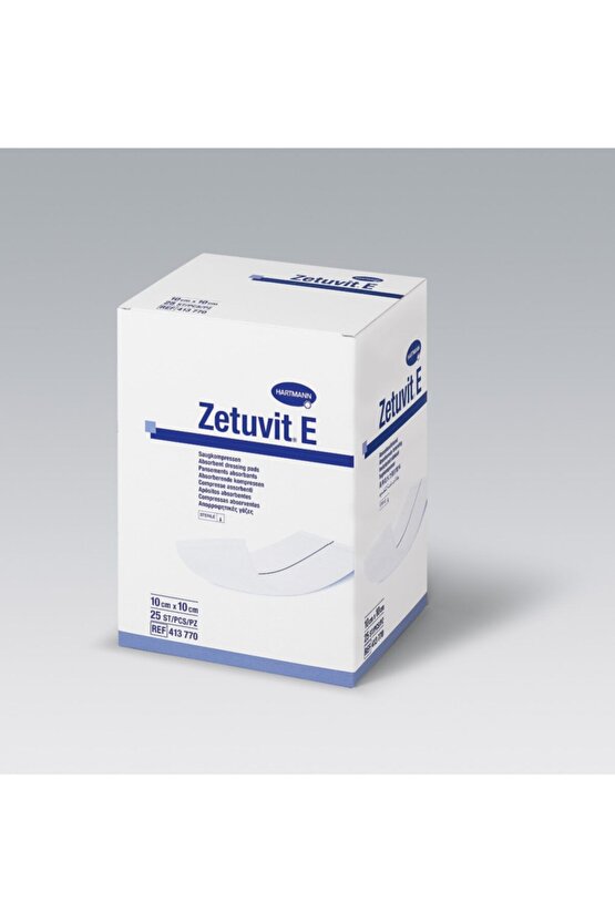 Zetuvit E Sterile 10x10 Süper Emici Yara Örtüsü 1 Kutu 25 Adet