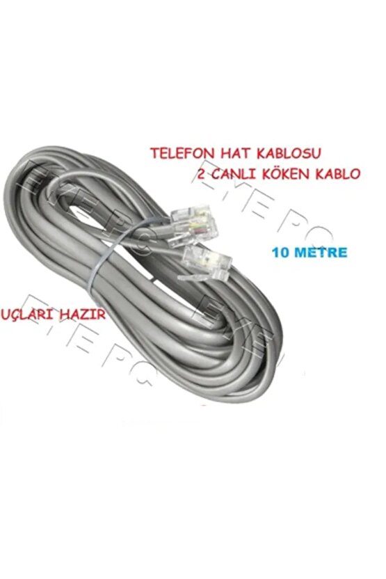 10 Metre 2 Canli Modem Duvar Arasi Kablo