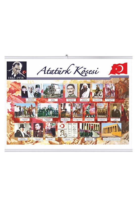 Atatürk Köşesi Selefonlu Çıtalı (57*82)