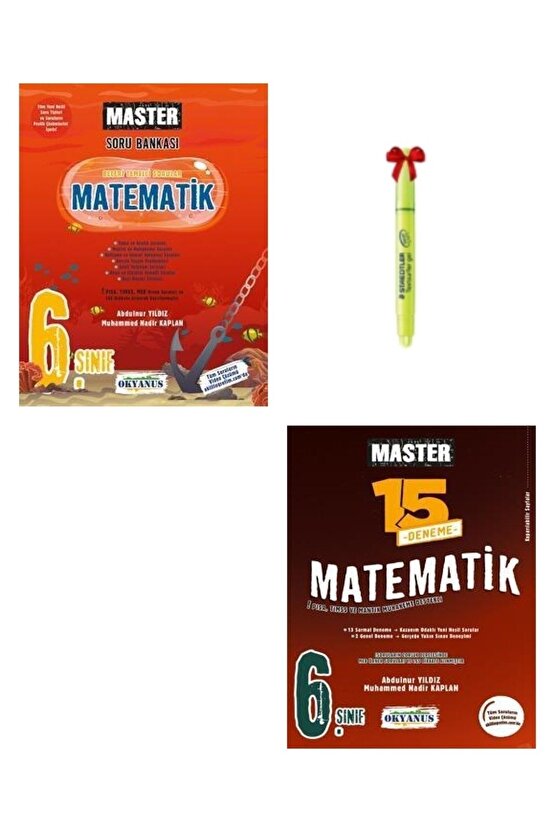 6.sınıf Master Matematik Soru Bankası Ve Master Matematik Deneme