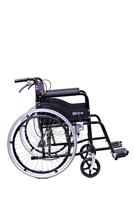 Emek Sağlık Frenli Standart Ekoseli Tekerlekli Sandalye