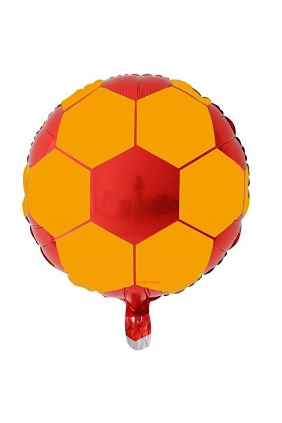 Gs Sarı Kırmızı Balon Set Sarı Kırmızı 1 Yaş Balon Set Futbol Balon Set Gs Doğum Günü Balon Set
