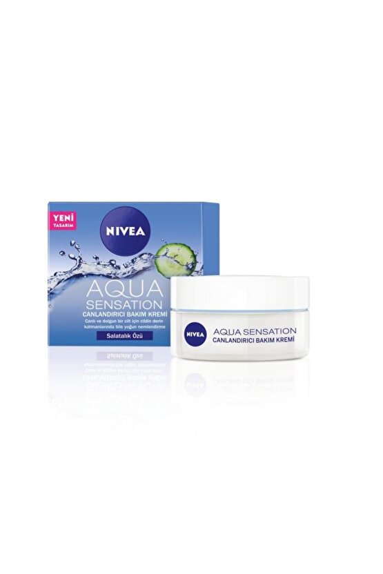 Aqua Sensation Canlandırıcı Yüz Bakım Kremi 50ml, Nemlendirici, Salatalık Özü, Dolgun Cilt