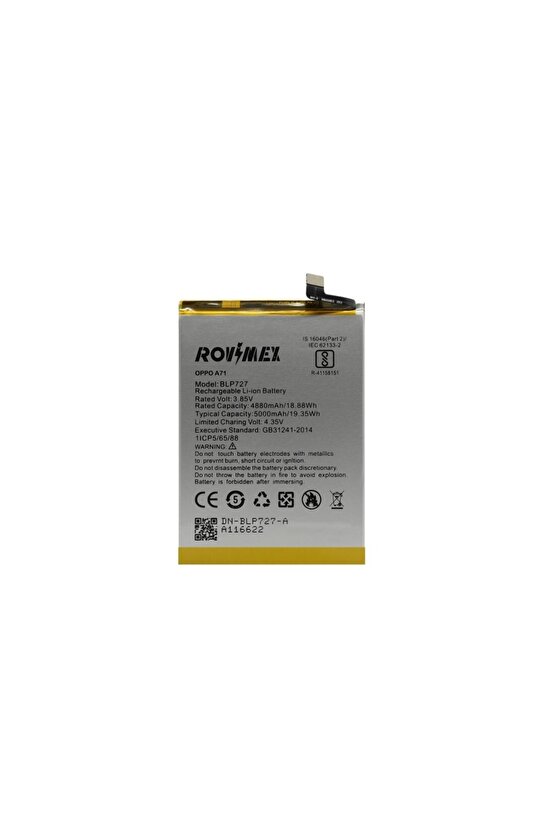 Oppo A71 Rovimex Batarya Pil