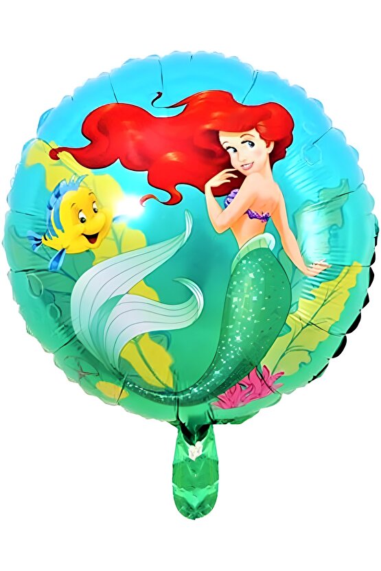 Disney Prensesi Deniz Kızı Prenses Ariel Konsept 9 Yaş Doğum Günü Balon Set Aquaman Ariel Balon Set