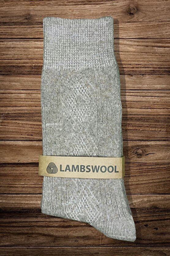 Erkek Koyun Yünü Lambswool Kışlık 3lü Set Çorap