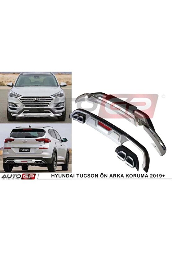 Hyundai Tucson Ön Arka Tampon Koruması Difüzör 2018 2019 2020 1.6 (KALIN TİP)