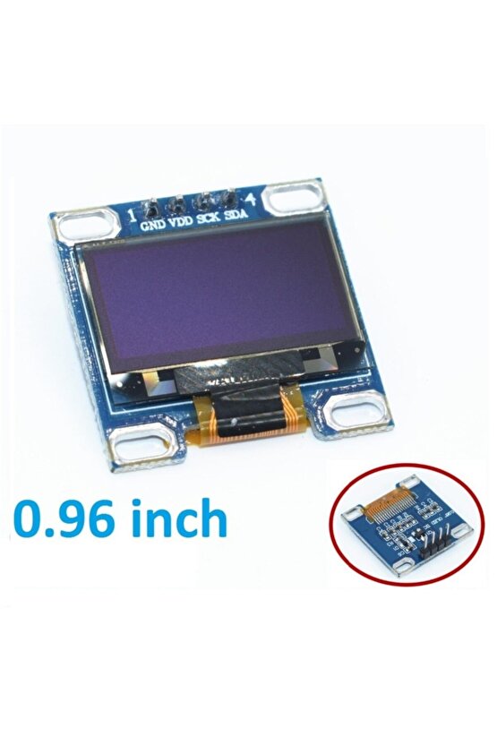 128x64 Oled Ekran Lcd 0.96 I2c Arduino Raspberry Pı Sarı Mavi
