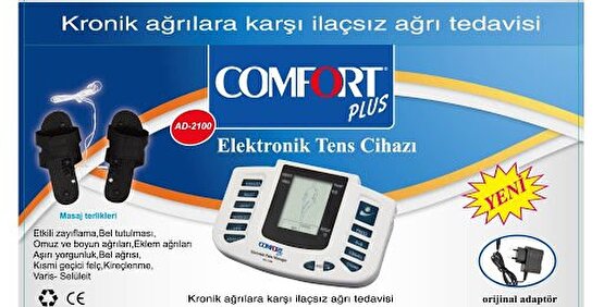 Comfort Plus DM-2100 Tens Cihazı (Terlikli ve Adaptörlü)