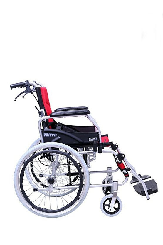 WİTRA Yüksek kalite alüminyum manuel tekerlekli sandalye yetişkinler için