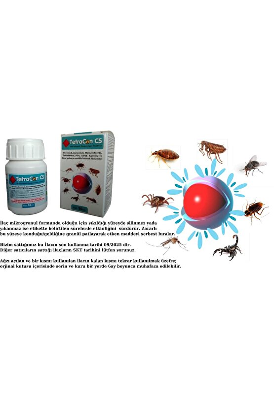 Tetracon Cs Konsantre Genel Haşere Böcek Ilacı – Insektisit 50 Ml