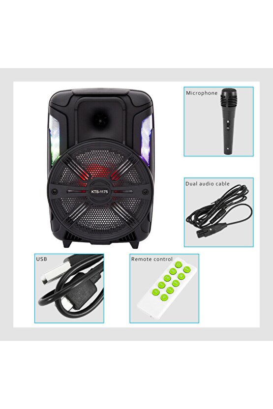 Mikrofonlu Toplantı Anfisi Taşınabilir Kablosuz Hoparlör Bluetooth Speaker