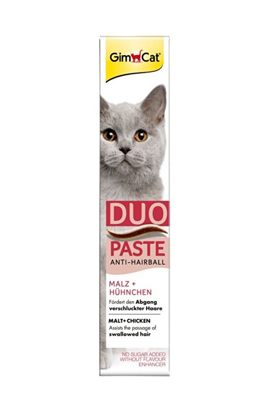 Neo Pet Market Gimcat Anti-hairball Duo Paste Tavuklu Malt Kedi Macunu 50 Gr