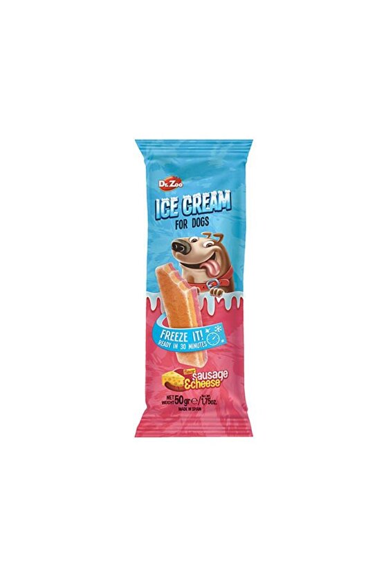 Dr. Zoo Helado Sosis ve Peynirli Köpek Dondurma 50 Gr