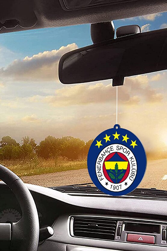 Fenerbahçe Logolu Lisaslı 5 Yıldızlı Taraftarlı  Armalı Asma Oto Kokusu 