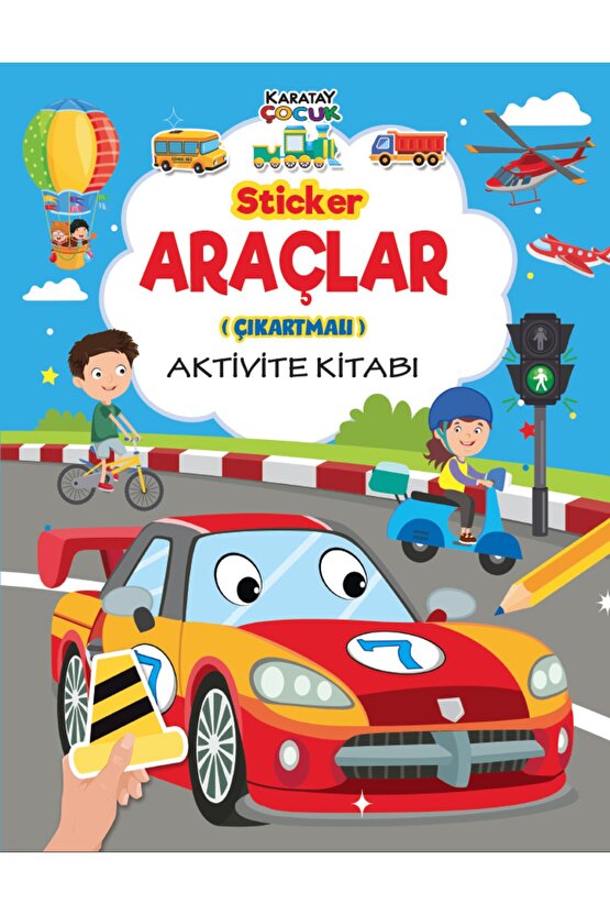 Stıcker Çıkartmalı AktiviteKitabı(8 Kitap)(araçlar-çiftlik-deniz-dinozor-orman-prenses-unıcorn-uzay)