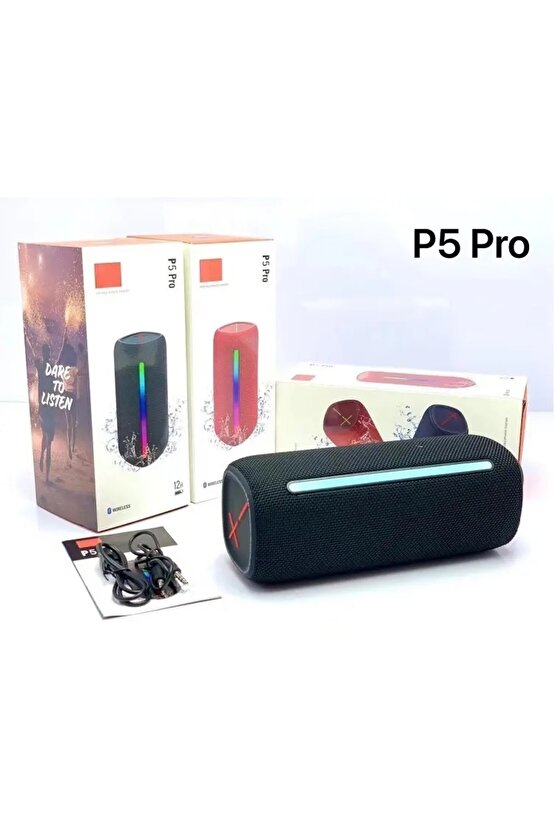 P5 Pro Bluetooth Hoparlör Tws Özellikli Kablosuz Speaker Ses Bombası